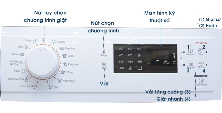 Bảng điều khiển máy giặt bị nóng khi máy đang hoạt động
