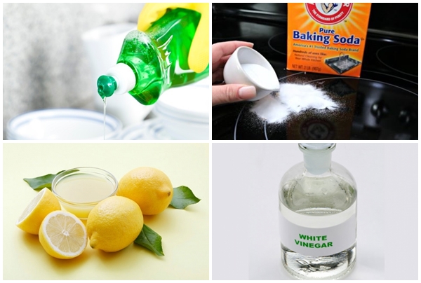 Sử dụng dung dịch tẩy rửa vệ sinh mặt kính bếp từ